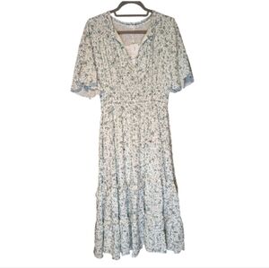 NWT Baltic Born Women's Spell Boho Midi Dress  Cottagecore White Sage Prairie XL